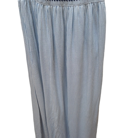 Japna Blue & White Lined Maxi Dress - Picture 5 of 8